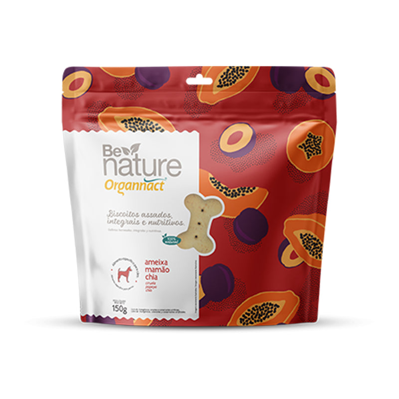 Biscoito Assado Be Nature Sabor Ameixa, Maçã e Chia