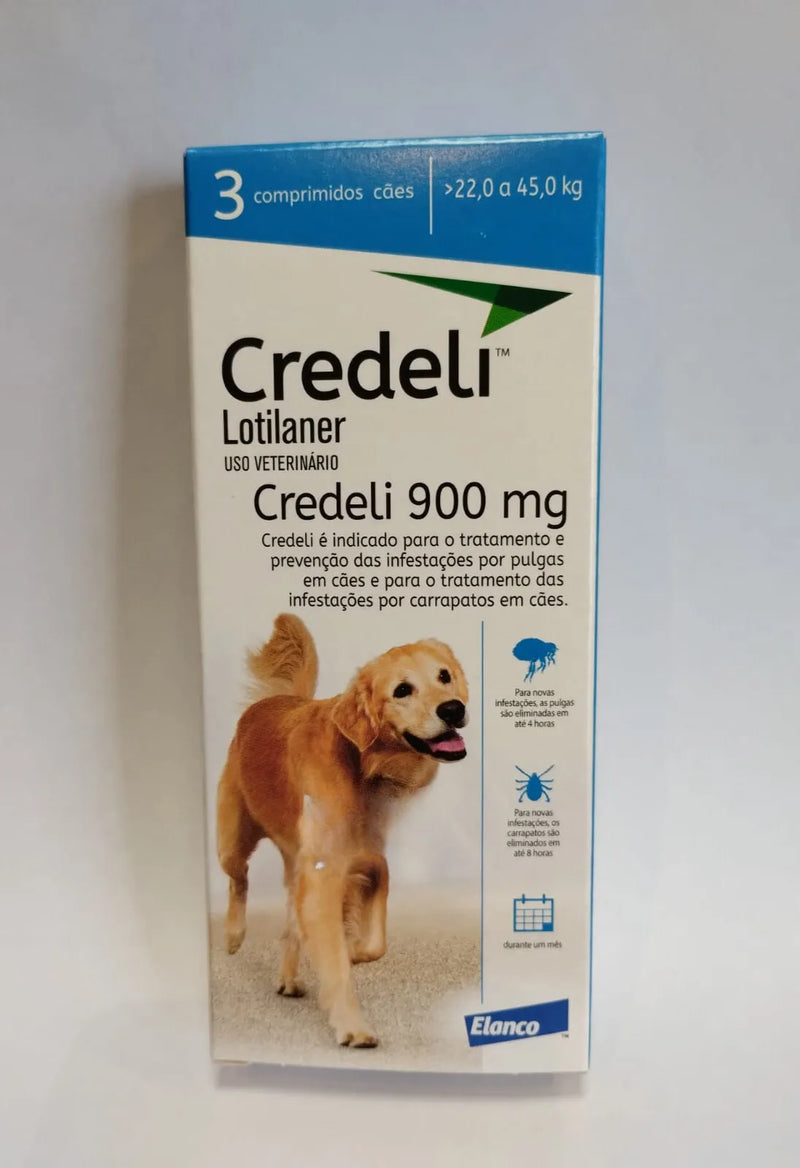 Credeli - comprimido mastigável para prevenção de pulga e carrapatos