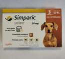 Simparic - comprimido mastigável para proteção de pulgas e carrapatos