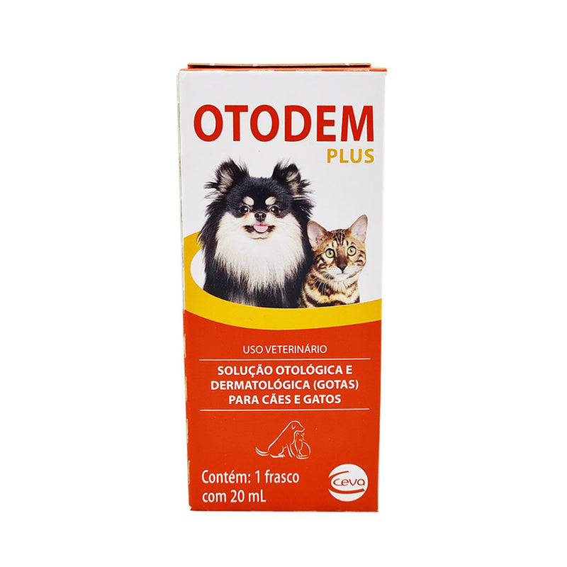 Solução Otológica e Dermatológica Otodem Plus 20ml