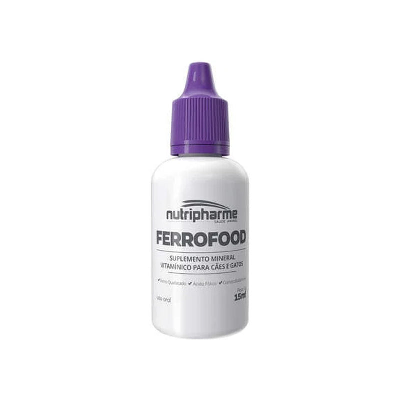 Suplemento Mineral Vitamínico Ferrofood Cães e Gatos 15ml