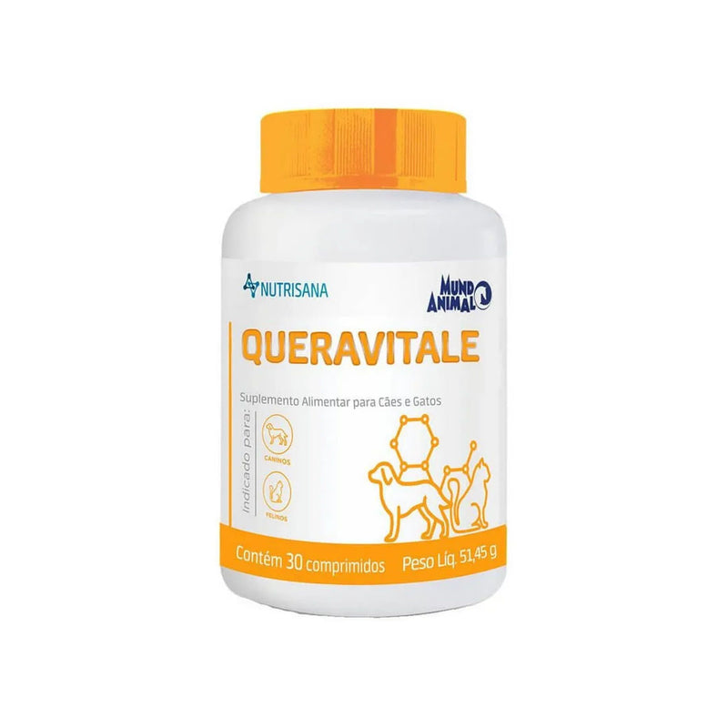 Suplemento  Nutrisana Queravitale Cães e Gatos 30 Comprimidos